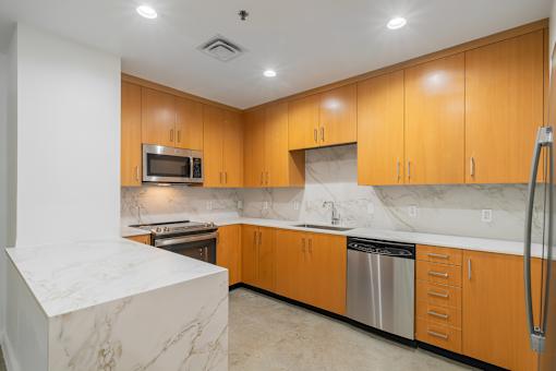 Marble countertops  and stainless steel appliances - Main 3 Downtown