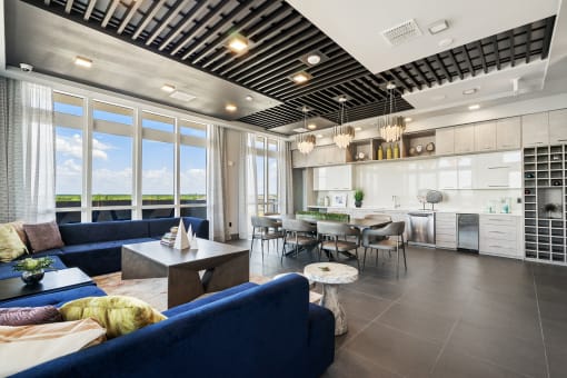 Axio at Carillon clubhouse interior with views