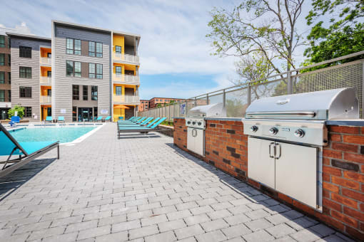 Element 29 apartments Charleston BBQ grills