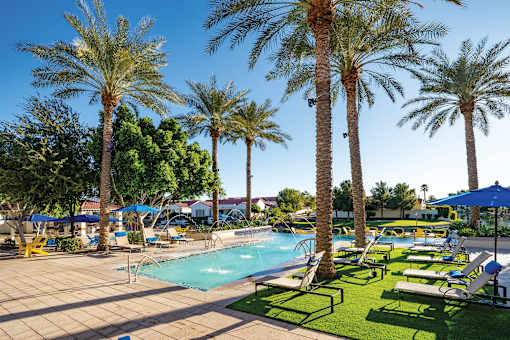 Almeria at Ocotillo apartments exterior pool