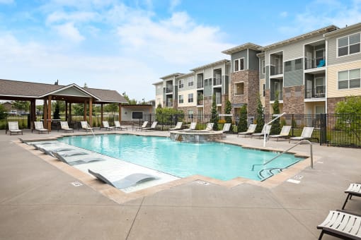 The Haven at Shoal Creek - Heated saltwater pool with tanning deck