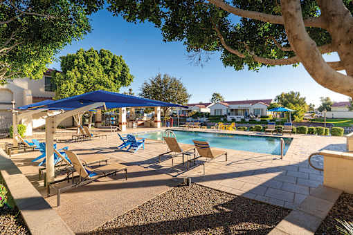 Almeria at Ocotillo apartments exterior pool