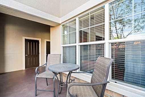 Outdoor seating - Foothills at Old Town Apartments