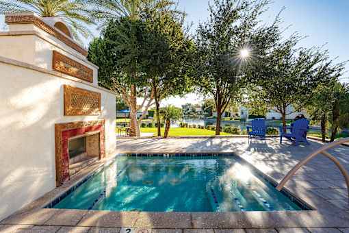 Almeria at Ocotillo apartments exterior pool