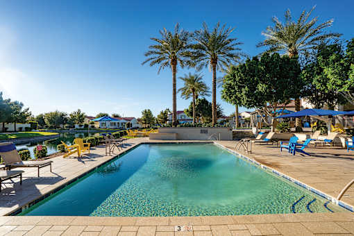 Almeria at Ocotillo apartments exterior pool