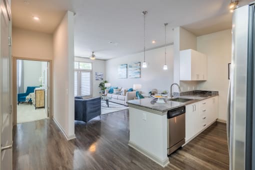 Centre Pointe Apartments stainless steel appliances and high ceilings