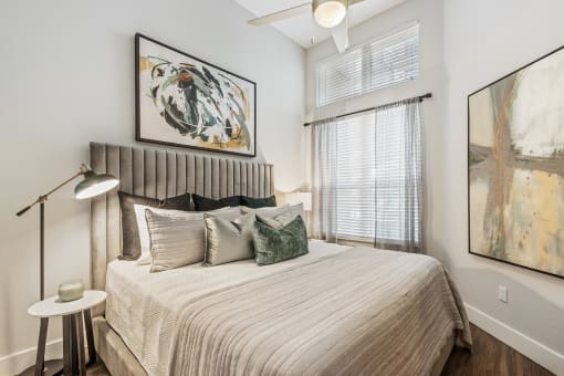 Axio at Carillon bedroom with ceiling fan