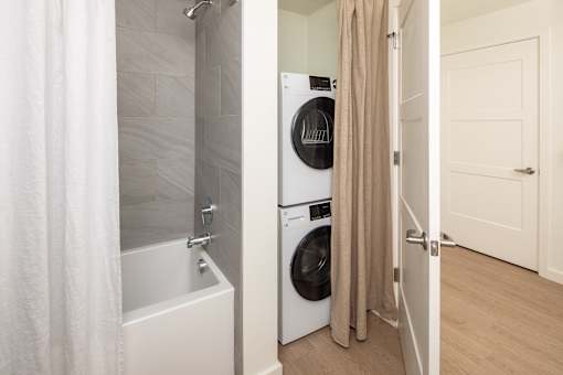 Washer/dryers in every unit - Willow Apartments