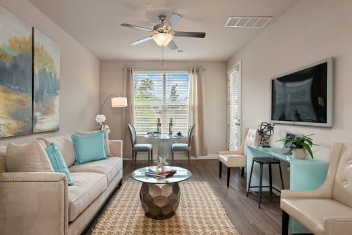 The Haven at Shoal Creek - Ceiling fans in living rooms