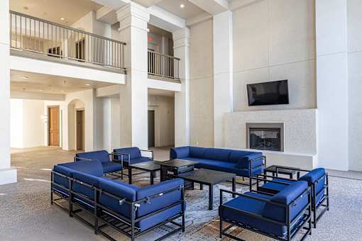 Cabana with tv and ample seating - Monterra Las Colinas Apartments