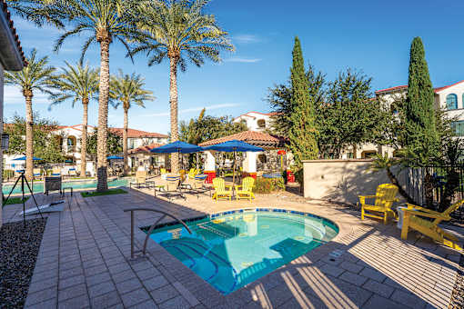 Almeria at Ocotillo apartments exterior pool