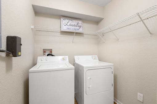 Washer and dryer in every unit - Egret's Landing Apartments