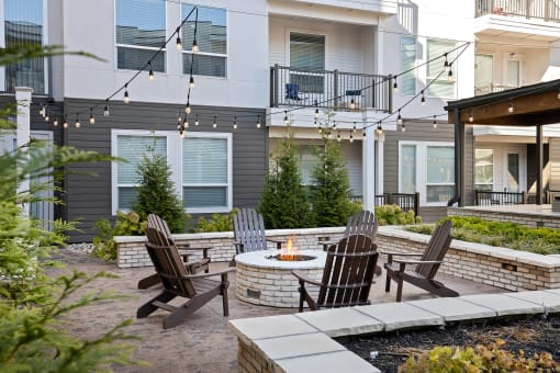 Element 25 outdoor fire pit area