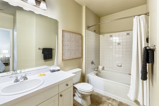 Lantern Woods Apartments - Well-lit bathrooms
