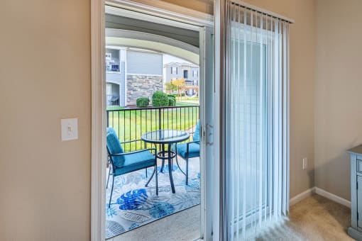 Sliding doors to patio or balcony - The Crossings at Alexander Place