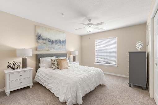 Plush carpeting in bedrooms available - Egret's Landing Apartments