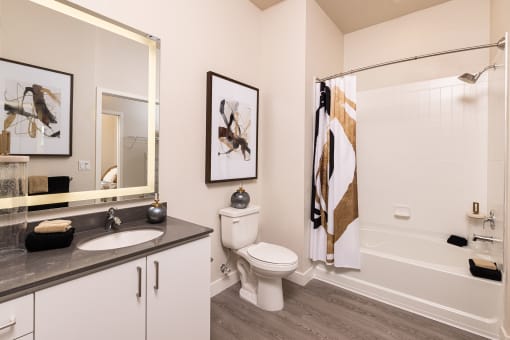 Front-lit bathroom mirror - NOVA at Green Valley
