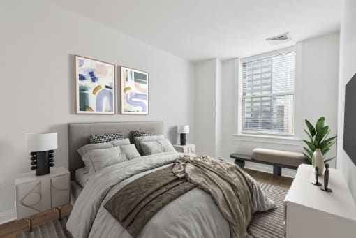 Well-lit bedrooms available - The Republic Apartments