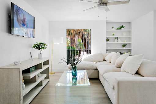 Bright Living Room at Montelano Apartments, Phoenix, AZ