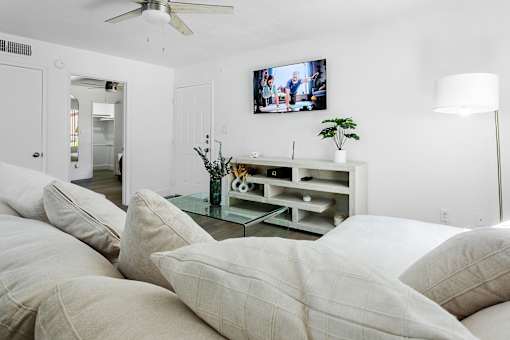Elegant Living Room at Montelano Apartments, Phoenix, Arizona