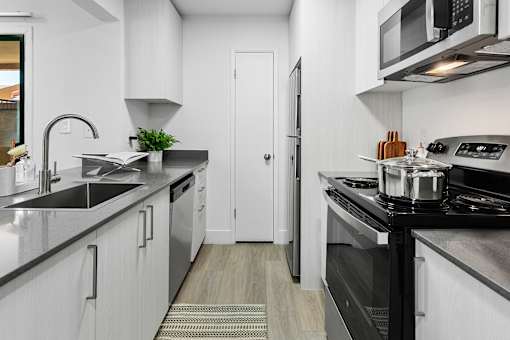 Contemporary Kitchen at Montelano Apartments, Arizona, 85021