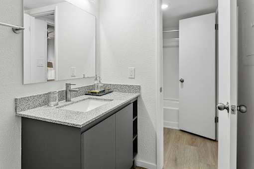 Guest Bathroom at Montelano Apartments, Phoenix