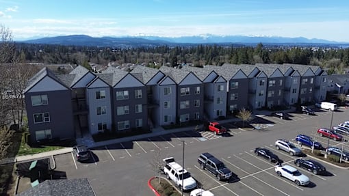 Aerial view of apartment building at The Charleston Port Orchard, Port Orchard, WA, 98366
