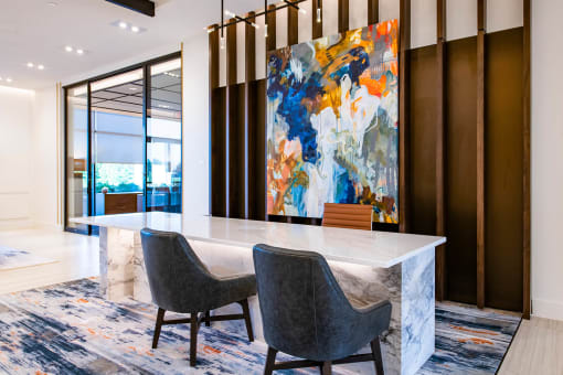 Concierge Desk at The Residences at Galleria, Overland Park, KS