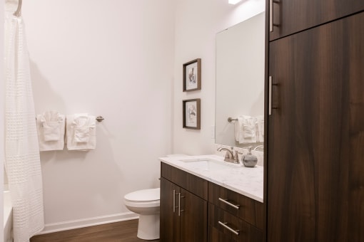 Bathroom in Luxury 2 Bedroom Apartments Leawood, KS