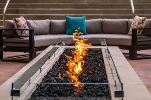firepit area seating at 44 Washington, Kansas City, MO