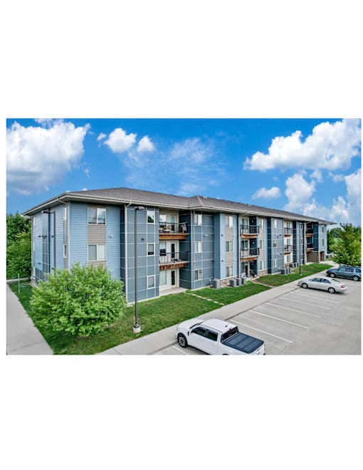 Parking Lot of a Building at Capitol Grove Apartments, Des Moines, IA, 50317
