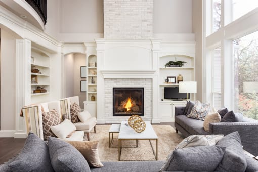 Fireplace Lounge at The Crest at Acworth, Acworth