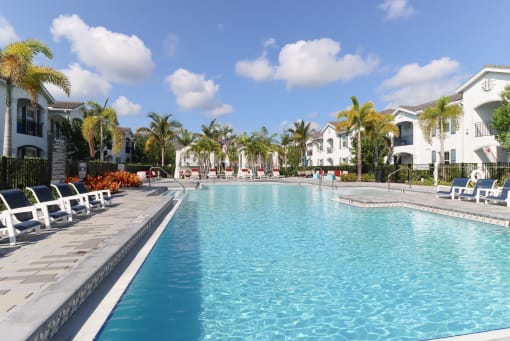 the swimming pool at the resort at longboat key club at The Crest at Laurel Canyon Apartments, Naples, 34113