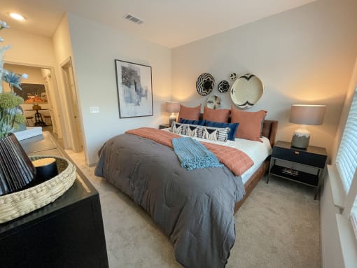The Crest at Acworth Spacious Bedroom with Tall Ceilings at The Crest at Acworth, Acworth, 30102