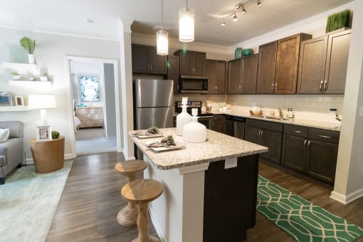 Kitchen at The Crest at Laurel Canyon Apartments, Canton, GA