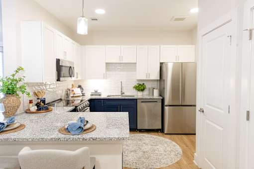 Kitchen with Island2 at The Crest at Oakwood, Oakwood, 30566
