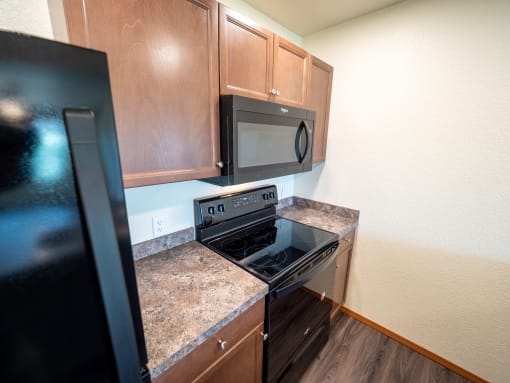 Image of Stove and Microwave