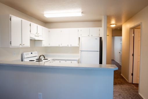 Open concept and bright living spaces at Wingsong Manor Apartments, Portland, Oregon