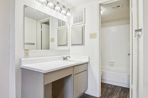 Bathroom Sink at Abbey Glenn Apartments, Waco, TX