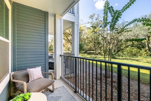 Image of a patio with furniture
