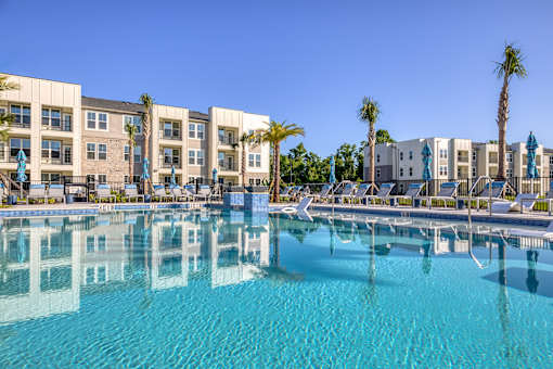 Poolside.