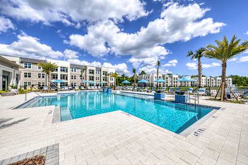 Poolside.
