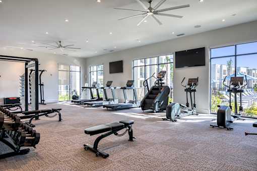 Resident gym.