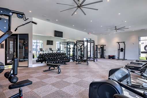 Resident gym.