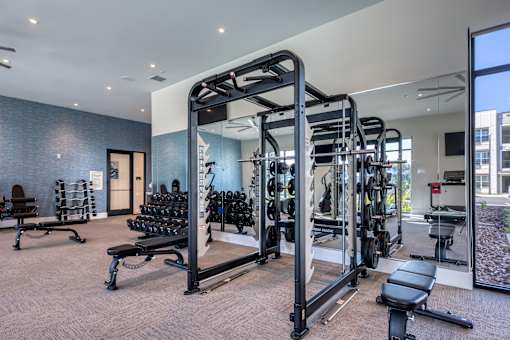 Resident gym.