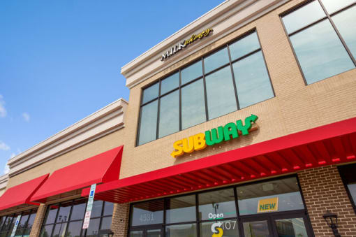 Nearby Subway Restaurant at Allure Apollo, Maryland