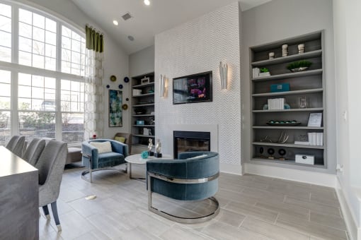 the community living room at Ellicott Grove, Ellicott City, MD 21043