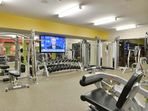 Fitness Center With Updated Equipment at Mira Upper Rock, Rockville, 20850