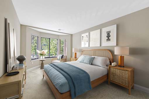 Beautiful Bright Bedroom at Poplar Glen Apartments, Columbia, MD, 21044.