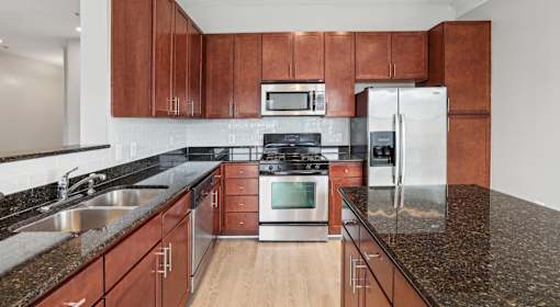 Kitchen with Cabinets at Midtown at Camp Springs, Camp Springs, 20746